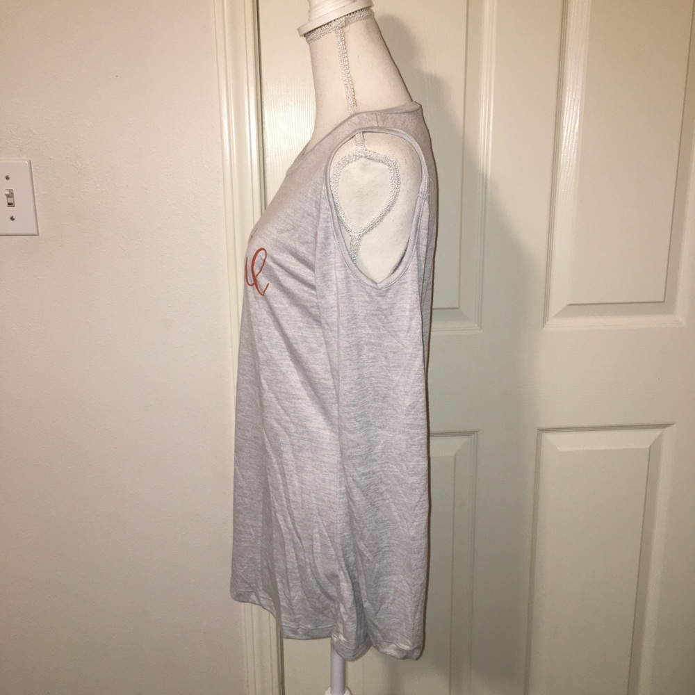 Daisy Rae “Grateful” Cold Shoulder Top - Picture 8 of 10